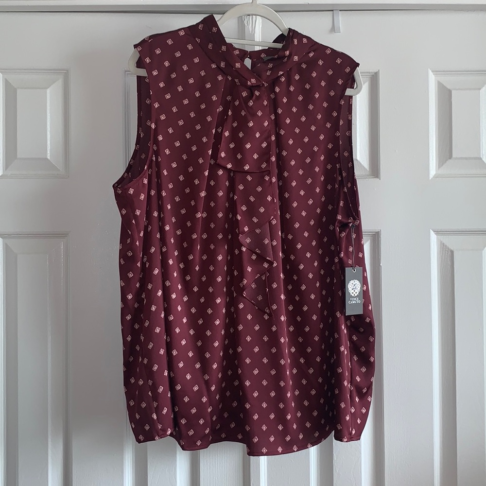 NWT Maroon Vince Camuto Blouse - SZ 3X